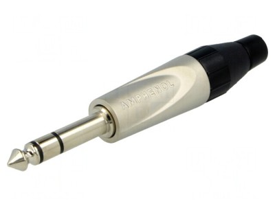 Mufă Jack 6,3mm Stereo Drept pe Cablu foto