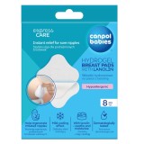 Plasturi cu hidrogel si lanolina pentru mameloane iritate 1/656, 8 bucati, Canpol babies
