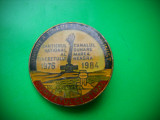 HOPCT ROMANIA INSIGNA VECHE CANALUL DUNARE MAREA NEAGRA 1984 COMITETUL CENTRAL, Romania de la 1950