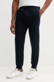 Emporio Armani Underwear pantaloni de trening culoarea bleumarin, cu imprimeu, EM000500 AF14976