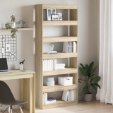 VidaXL Dulap de cărți/Divider pentru cameră din stejar Sonoma 80x30x198 cm