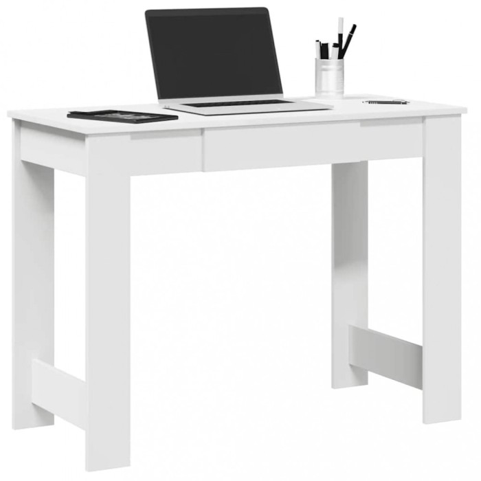 vidaXL Birou, alb, 100x45x75 cm, PAL 860427
