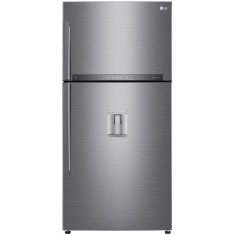 Frigider cu doua usi LG GTF916PZPED, 592 l, No Frost, Clasa E, Compresor Inverter, WiFi, DoorCooling+, Mirror Touch Display, Dozator apa, H 184 cm, Ar