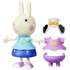 PEPPA PIG SET FIGURINA SI ACCESORII VESTIMENTARE IEPURASUL REBECCA 15CM