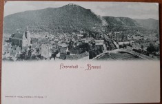 Carte postala, Brasov vedere generala, inceput de secol XX