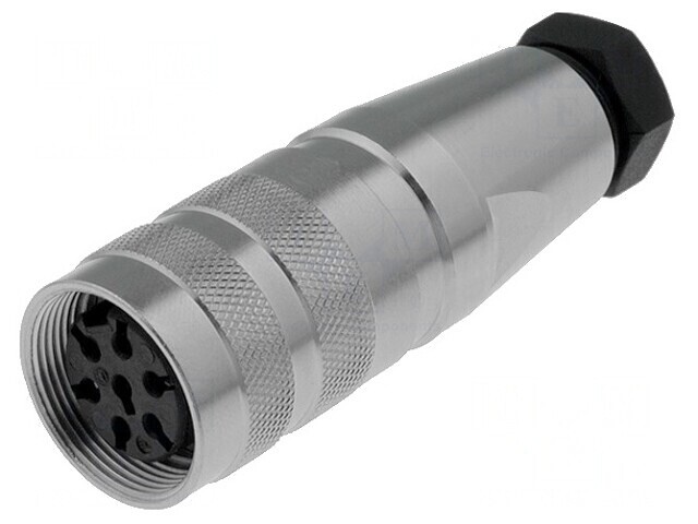 Mufă Mamă M16 Lipire pe Cablu 7 PIN 5A 300V Drept
