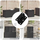 vidaXL Hinge 537 pcs Negru 38 x 17 x 60 mm Fier 864670