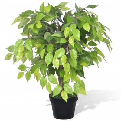 Ficus pitic artificial cu ghiveci, 60 cm foto