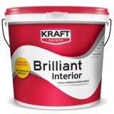 Vopsea Super Lavabila Alb Mata Fortificat Cu Particule De Porțelan Kraft Briliant Interior / 45Kg