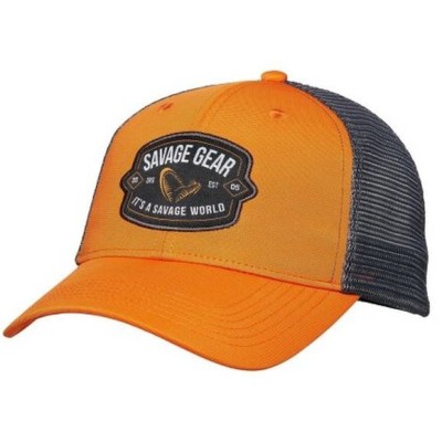 Sapca SAVAGE GEAR Badge Trucker Cap, Portocaliu foto