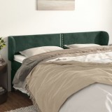 Gossi tablie de pat cu aripioare verde inchis 183x23x78/88 cm catifea