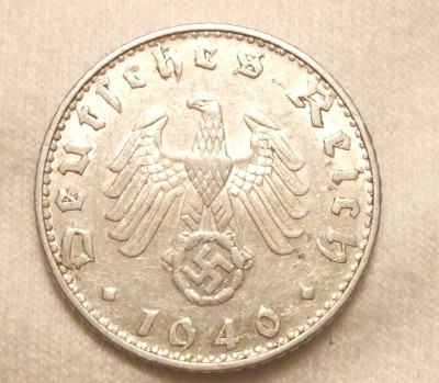 GERMANIA NAZISTA 50 FENNINGI 1940 B foto