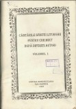C9527N C&acirc;ntările Sfintei Liturghii pentru cor mixt după diferiți autori, volumul I, antologie corală alcătuită de pr conf dr Vasile Stanciu, 1997