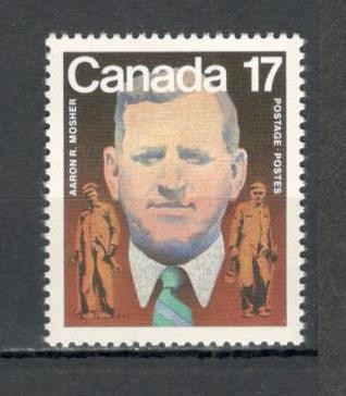 Canada.1981 100 ani nastere A.R.Mosher-lider de sindicat GC.8 foto