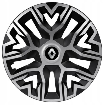 Set 4 Capace Roti 15 &amp;quot; Best Gri-Negru, Compatibile Cu Renault foto