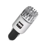 Purificator de aer, 2-in-1, incarcator auto, dual USB, pentru masina, Negru/Argintiu, Oem
