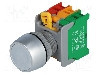 Intrerupator ac&amp;#355;ionat prin apasare, 22mm, seria LBF22, IP65, AUSPICIOUS - LBF22-1O/C W, W/O LAMP