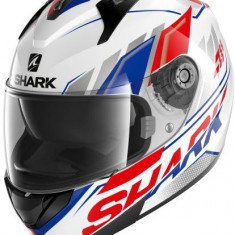 Casca Moto Shark Ridill 1.2 Phaz Alb / Rosu / Albastru Marimea L HE0533E-WBR-L