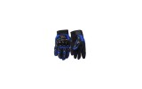 Set manusi moto negru+albastru L, Revo