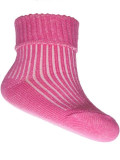 Ciorapei roz pentru bebelusi cu banda de elastic lejera (Marime Disponibila:...