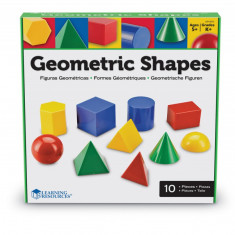 Corpuri geometrice din plastic - 10 piese PlayLearn Toys