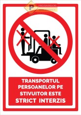 Indicatoare pentru stivuitor in functiune foto