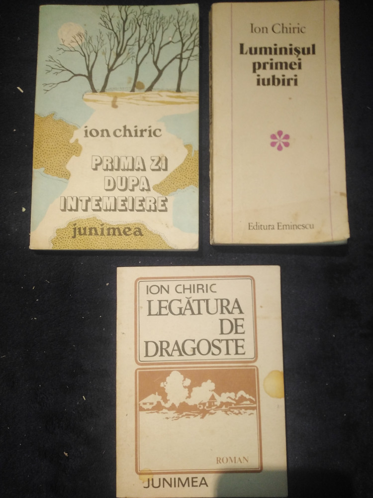 Pachet 3 carti Ion CHIRIC - autori romani | Okazii.ro