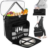 Geanta frigorifica pentru picnic, impermeabila, cu compartimente