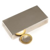 Magnet neodim bloc, 80x40x15 mm, putere 90 kg, N38