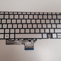 Tastatura Laptop, HP, Spectre x360 14-EF, TPN-C155, N12610-B31, N10735-B31, iluminata, argintie, layout US