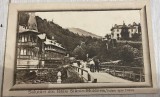 1926 Slănic Moldova, Vedere spre Dobru circulată Coman Georgescu, comerciant, antreprenor Focșani / Ed N. E. Panciu, Librar Tecuciu, Sucursala Slănic