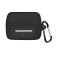 Husa din silicon, THD, compatibila cu castile wireless Sony Inzone Buds WF-G700N, carabina inclusa, Neagra