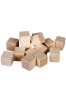 Set Cuburi Lemn, 49 Bucati, Dimensiuni 1.5x1.5x1.5 cm, Culoare Naturala, Oem