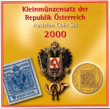 AUSTRIA 2000-2001 - seturi monetarie - ultimele seturi cu Schillinngs - foldere, Europa