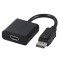 Adaptor DP-HDMI t-m unidirectional 1.1a 20cm 4k 30Hz Spacer negru