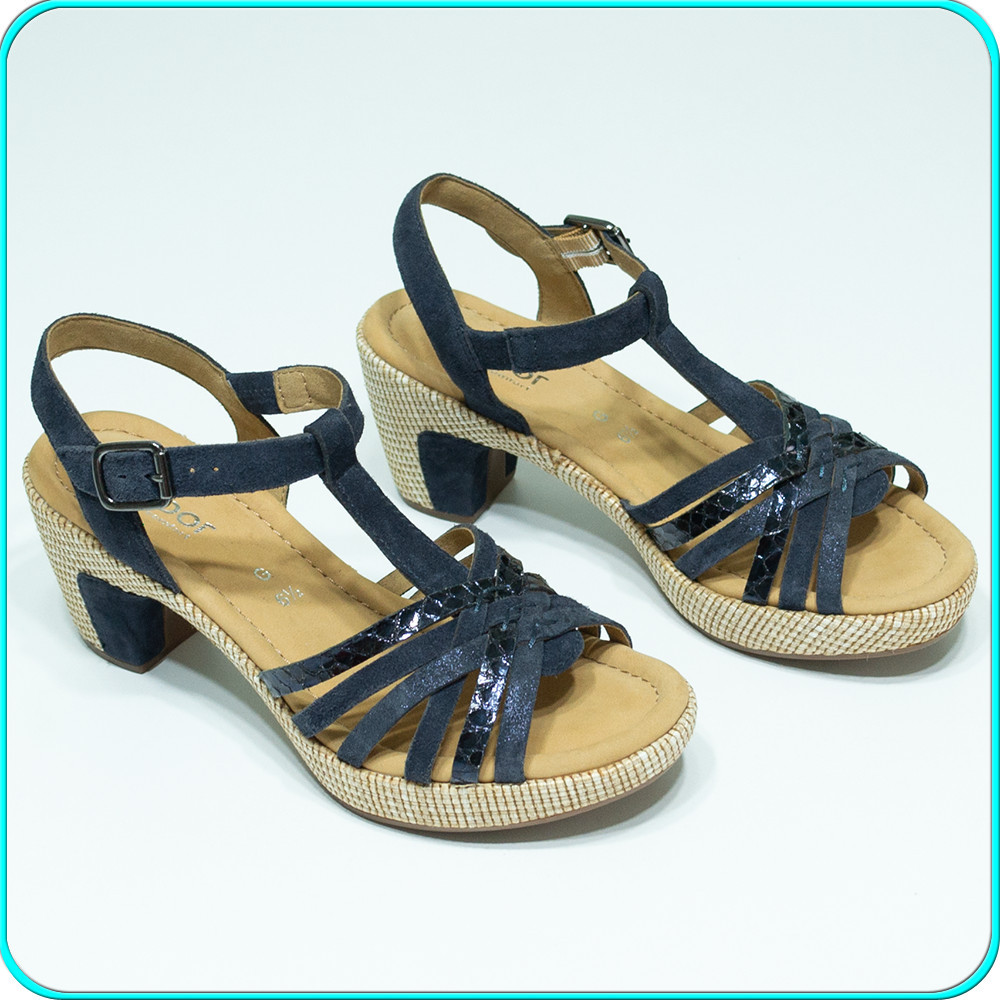 NOI → Sandale dama, comode, usoare, din piele, calitate GABOR → femei | nr.  40, Bleumarin, Piele naturala | Okazii.ro