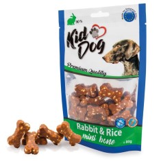Kid Dog Mini cuburi de carne de iepure cu orez 80 g foto