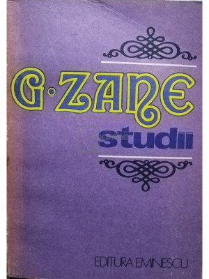 G. Zane - Studii (editia 1980) foto