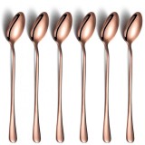Set 6 lingurite cocktail Berglander, inox, Roz/Auriu