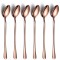 Set 6 lingurite cocktail Berglander, inox, Roz/Auriu