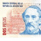 M1 - Bancnota foarte veche - Argentina - 2 pesos