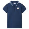 Tricou polo pentru copii, albastru &icirc;nchis, 116, vidaXL