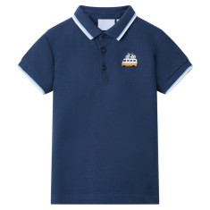 Tricou polo pentru copii, albastru &icirc;nchis, 116