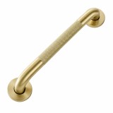 Bară de sprijin dreaptă pentru baie Brush Gold