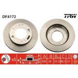 Set disc frana Kia Retona Closed Off-Road Vehicle (Fk) 06.99-12.01, Sportage Suv (K00) 04.94-04.05, Fata, 284X24mm, ventilat, TRW
