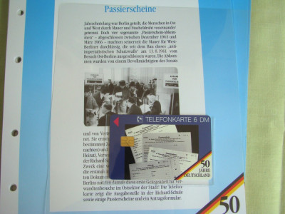 3 Cartele Telefonice &amp;quot;50 Jahre Deutschland&amp;quot; - Exponate NOI / 9 foto