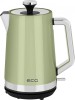 Fierbator electric ECG RK 1766 Vintage Olive, 1.7L, 2200W, Inox, Protectie supraincalzire