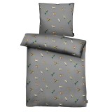 Set husa pilota si o fata de perna Apelt, satin, multicolor, 150 x 220 cm
