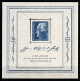 Germania Zona Sovietica 1949, Mi #239 = Bl 6, colita, Goethe, MNH, cota 220 &euro;!