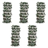 Gossi garduri cu zabrele, frunze artificiale, 5 buc.,180x30cm, salcie